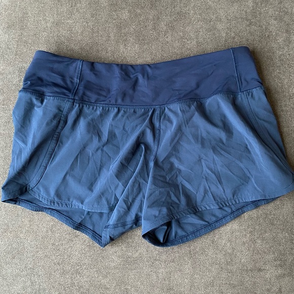 Lululemon 4 inch running shorts navy blue size 4 - Picture 2 of 2